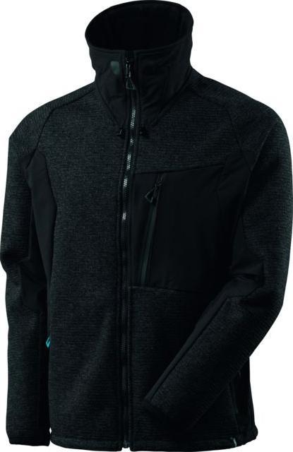 Mascot Strickjacke "Advanced" schwarz meliert/schwarz Gr.S (S)