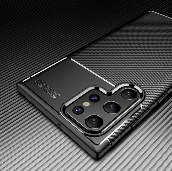 Actual product image Screenguard Carbon Design TPU Case (Samsung Galaxy S22 Ultra)