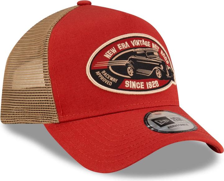 Actual product image New Era 9Forty A-Frame Trucker Cap - Hot Rods Red (One size)