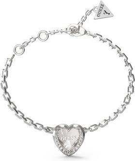 Guess Mon Amour romantic steel heart bracelet JUBB04607JWRH - Length: 14.5 cm (14.50 cm)