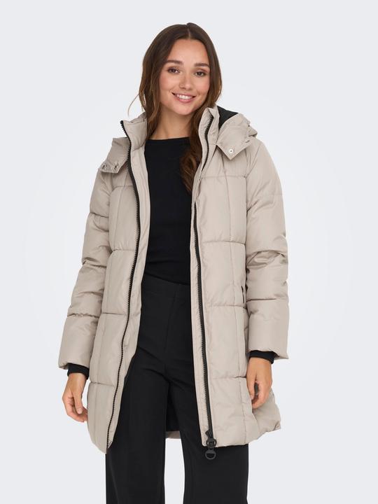 Produktbild JdY Kapuze Gerippte Ärmelbündchen Mantel Steppmantel (XS)