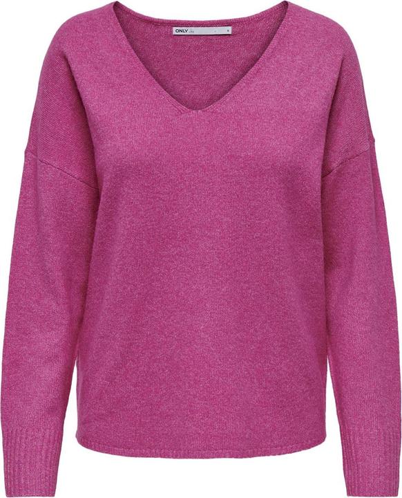 Only V-Ausschnitt Strickpullover Strickpullover (XL)