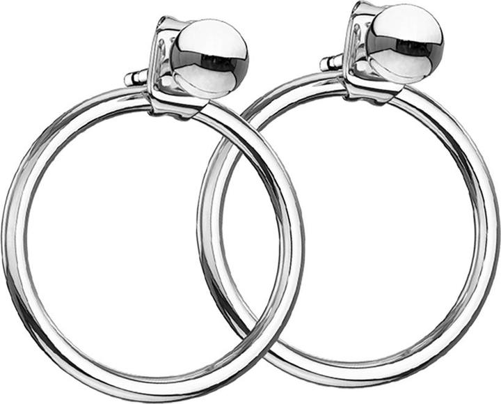 Star Piercing Ohrring silber mit Kugel Anhänger Ring (ohne Messing, Chirurgenstahl 316L)