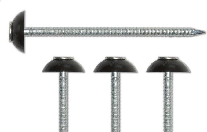 Actual product image Gutta Super-S Nail for corrugated bitumen sheets black 2.8 x 70 mm Pack = 200 pcs (200 Piece, 70 mm)