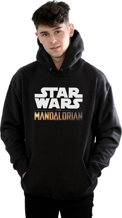 Immagine prodotto Star Wars The Mandalorian Logo Felpa con Cappuccio Uomo (4XL)
