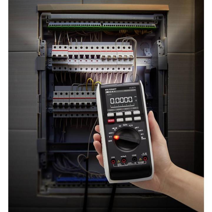 Actual product image Voltcraft VC871 Hand-held multimeter digital CAT III 1000 V, CAT IV 600 V display ( (CAT III 1000V, CAT IV 600V)