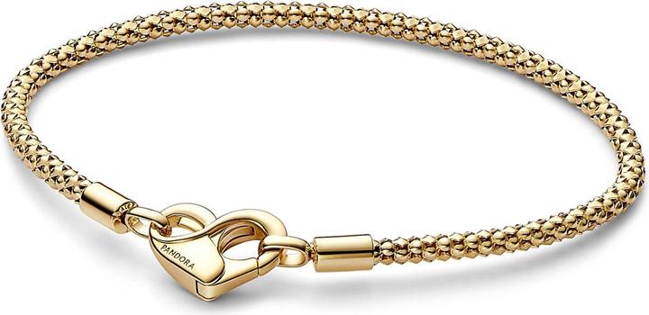 Pandora Moments Studded Chain Armband (21 cm, Vergoldet, Metall)