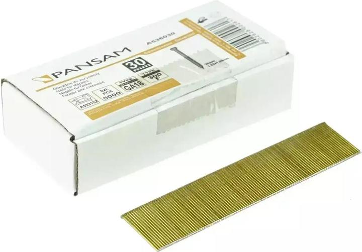 Produktbild Pansam Nägel für pneumatische Tacker TYP 300 30 mm 5000 Stk. - A536030