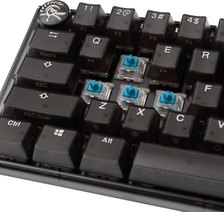 Produktbild Ducky One 3 Aura Black Mini Gaming Tastatur, RGB LED - MX-Blue (US) (Eng. Int., Kabelgebunden)