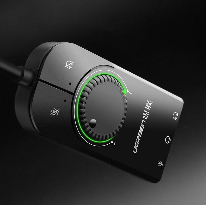 Produktbild Ugreen Externe USB Soundkarte mit Lautstärkeregler