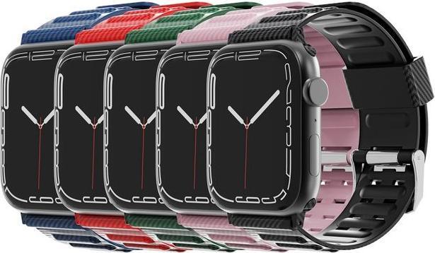 Actual product image MU Style Carbon Look Series TPU Plastic Wristband (41 mm, 38 mm, 40 mm, TPU Plastic)