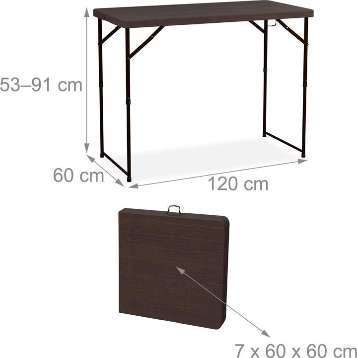 Image du produit Relaxdays Table de jardin (120 cm)
