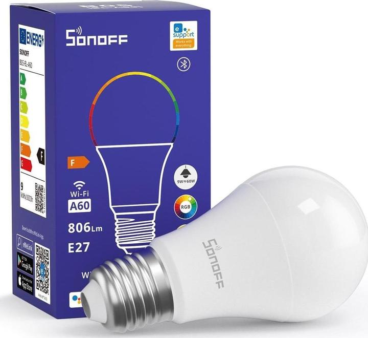 Produktbild Sonoff Leuchtmittel B05-BL-A60 (E27, 9 W, 806 lm, 1 x, G)