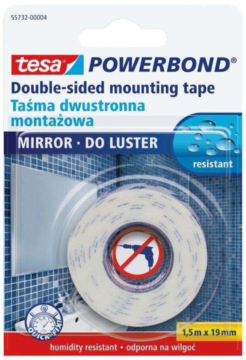 Image du produit tesa RUBAN DOUBLE FACE MIROIR 1,5X19MM (95 mm)