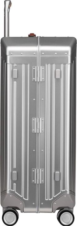 Actual product image Piquadro Ultra Slim Medium Suitcase Gray/Leather (75 l, M (50 - 90l))