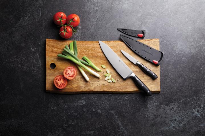 Image du produit Master Class Edgekeeper Couteau de chef en acier inoxydable à affûtage automatique 20cm, Carded (20 cm)
