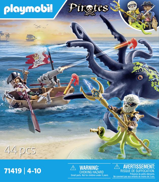 Actual product image Playmobil Battle against the Giant Octopus (71419, Playmobil Pirates)