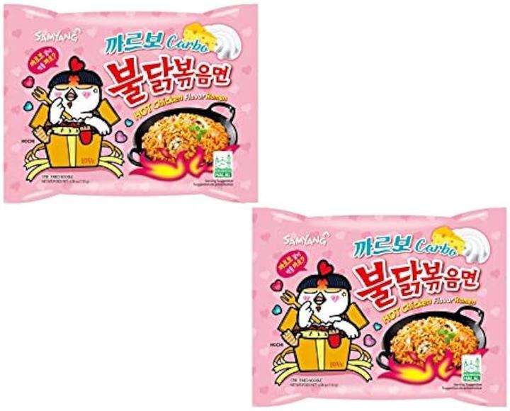 Actual product image Samyang Buldak Buldak Hot Chicken Ramen Carbonara (650 g)