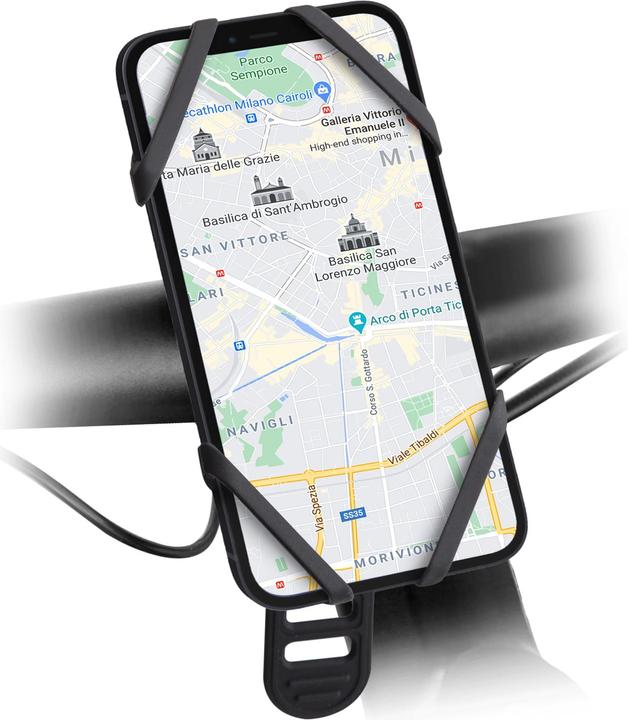 Actual product image SBS Silicone mobile phone holder up to 6.5" for bike/e-scooter