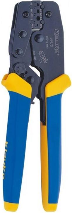 Produktbild Klauke KLA K592 Crimpzange 0,5-6qmm 6,3mm-Breite mit Sperre (220 mm)