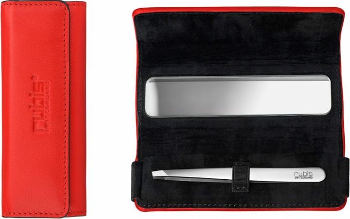 Immagine prodotto Rubis Pinzetta Shiny con custodia, inclinata, argento