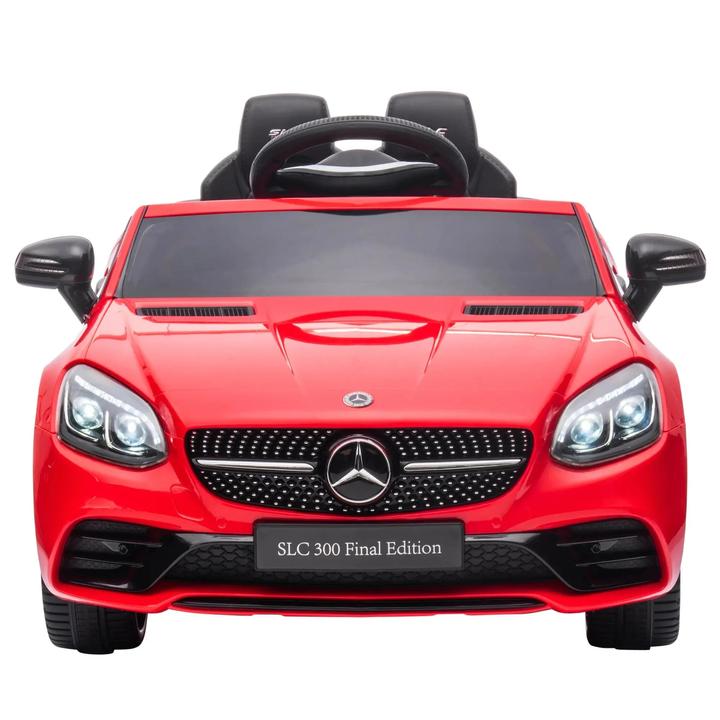 Produktbild Homcom Mercedes SLC 300 Cabrio Kinder Elektroauto, mit LED-Scheinwerfern, Sicherheitsgurt, Hupe, Musik Rot (12 V)