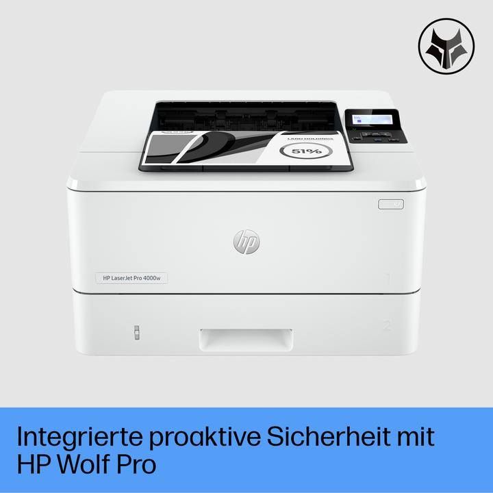 Actual product image HP LaserJet Pro 4002dw (Laser, Black and white)