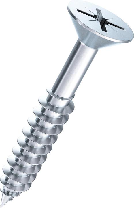 Ferronorm Senk-Spanplattenschrauben mit Schaft, 100 Stk (100 Schrauben pro Stück)