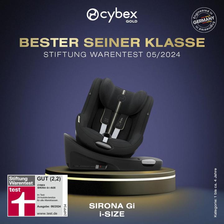 Produktbild Cybex SIRONA Gi I-SIZE Fog Grey | light grey (Reboarder, ECE R129/i-Size Norm)