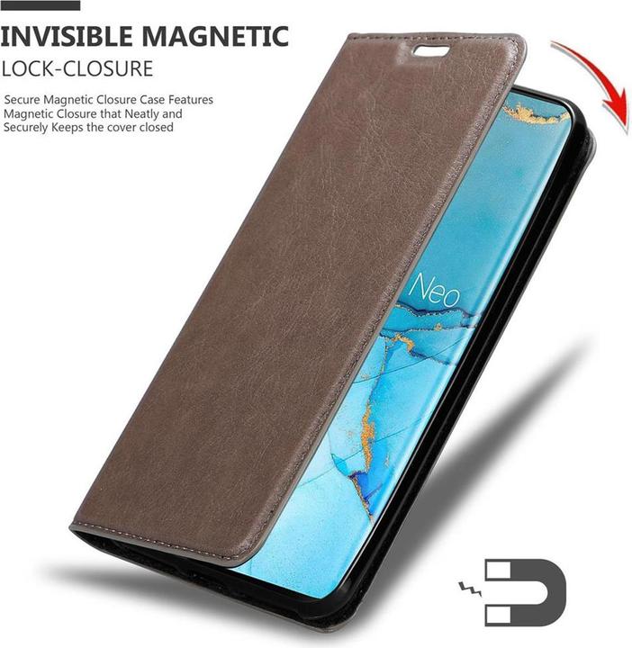 Produktbild Cadorabo Book Invisible Magnet Cover (Oppo Find X2 Pro)