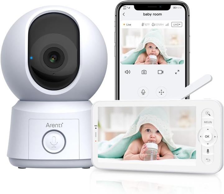 Arenti Alnanny BC12S Kit (Babyphone mit Kamera, 10 m)