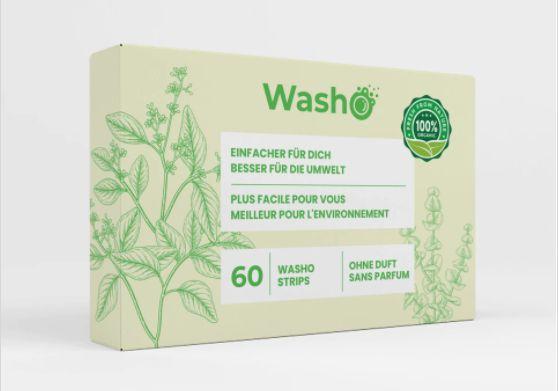 Image du produit Washo Bandelettes de lavage (60 Cycles de lavage, Linge de toilette)