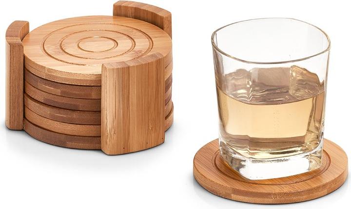 Actual product image Zeller Present Glass coaster set (6 x, Glass coaster)