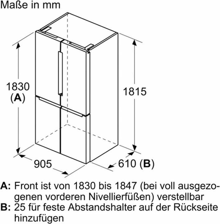 Image du produit Bosch Hausgeräte KFN96VPEA (605 l)