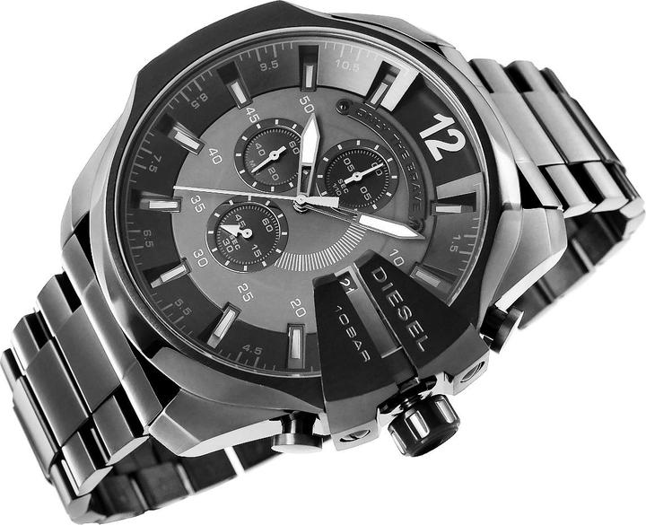 Image du produit Diesel Zegarek Zegarek Męski Mega Chief DZ4355 Czarny (Chronographe, 51 mm)