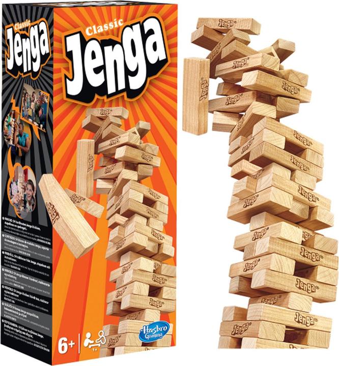 Actual product image Hasbro Gaming Jenga Classic (German, French, Italian)