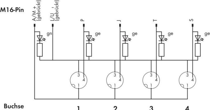 Produktbild Wago Sensor/Aktorbox passiv M8-Vert (Verteiler)