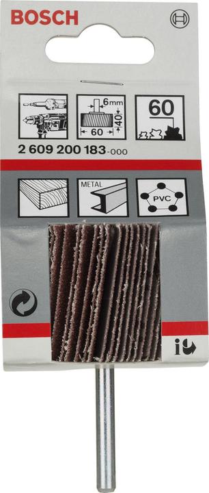 Image du produit Bosch Professional Zubehör Ponceuse à lamelles, 6 mm, 60 mm, 40 mm, 60 (60)