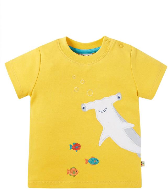 Frugi Kleinkinder T-Shirt Dandelion/Shark (74, 80)