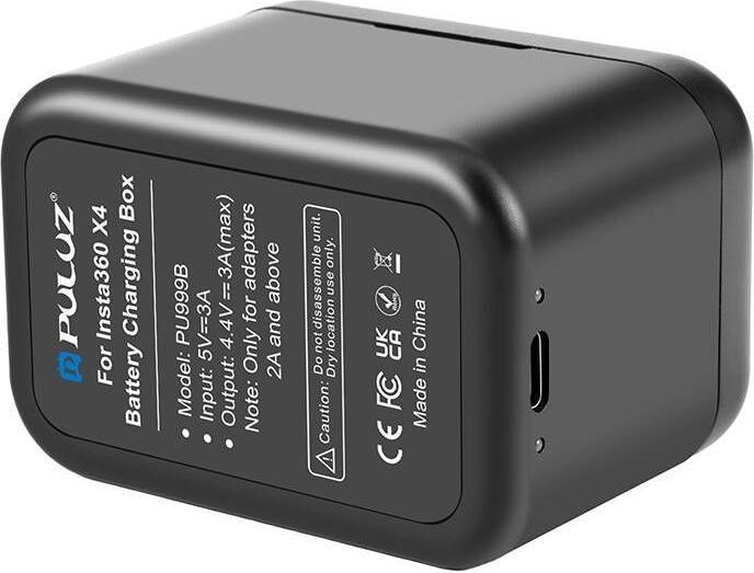 Produktbild Puller Charging case for batteries and memory cards PULUZ for Insta360 X4 (black) (X4)