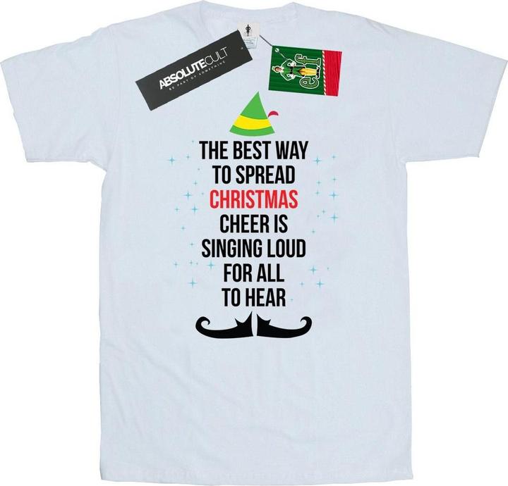 Elf Christmas Cheer Text TShirt (XL)