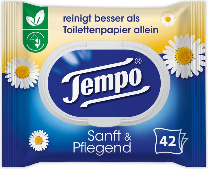 Immagine prodotto Tempo Salviettine umidificate e camomilla gentile e carina (42 Pezzo/i)