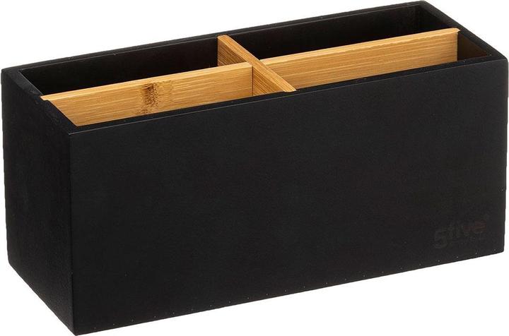 Immagine prodotto 5Five Portaoggetti da bagno a 4 scomparti - bambù nero
