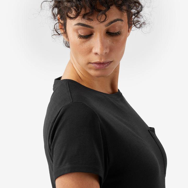 Actual product image Forclaz Merino T-Shirt Damen 100 % Merinowolle schwarz (L)