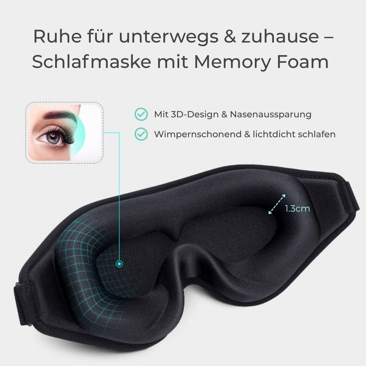 Image du produit Hermex 3D Schlafmaske Augenmaske Schlafbrille Nachtmaske Maske (Masque de sommeil)