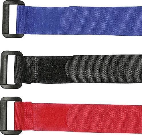 Actual product image EGB Velcro strips with buckle9pc set 25cm (Velcro cable ties, 250 mm, 9 pcs.)