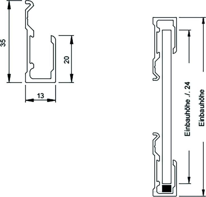 Image du produit Vitris Profilé de maintien pour miroir (1 pcs)