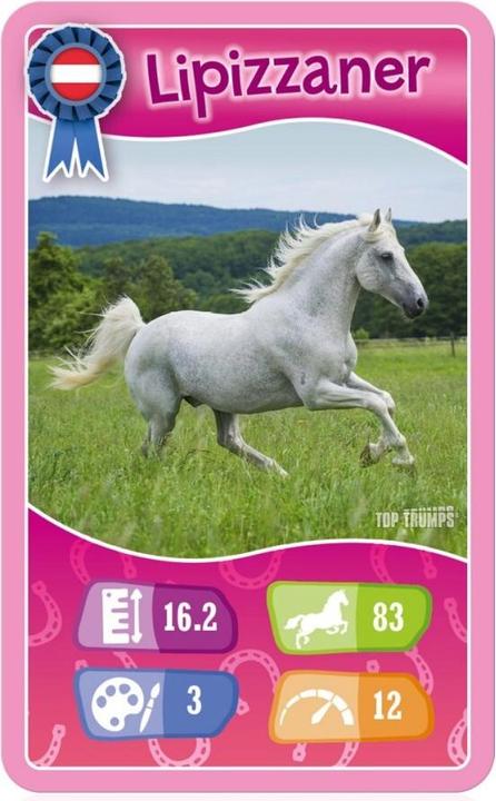 Produktbild Winning Moves Top Trumps Kartenspiel „Pferde, Ponys und Einhörner“.