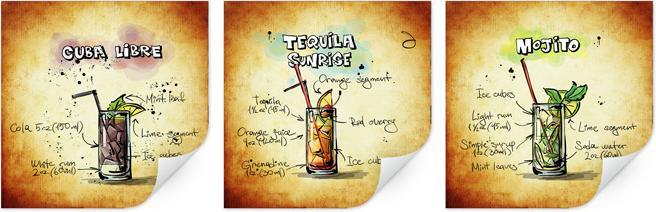 Produktbild Trenddeko Longdrinks Set 01 (50 x 50 cm, 70 x 70 cm, 30 x 30 cm)