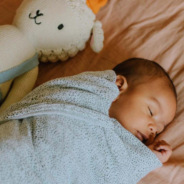 Actual product image little unicorn Cotton Muslin Swaddle Single - Green Seed (120 cm, 120 cm)